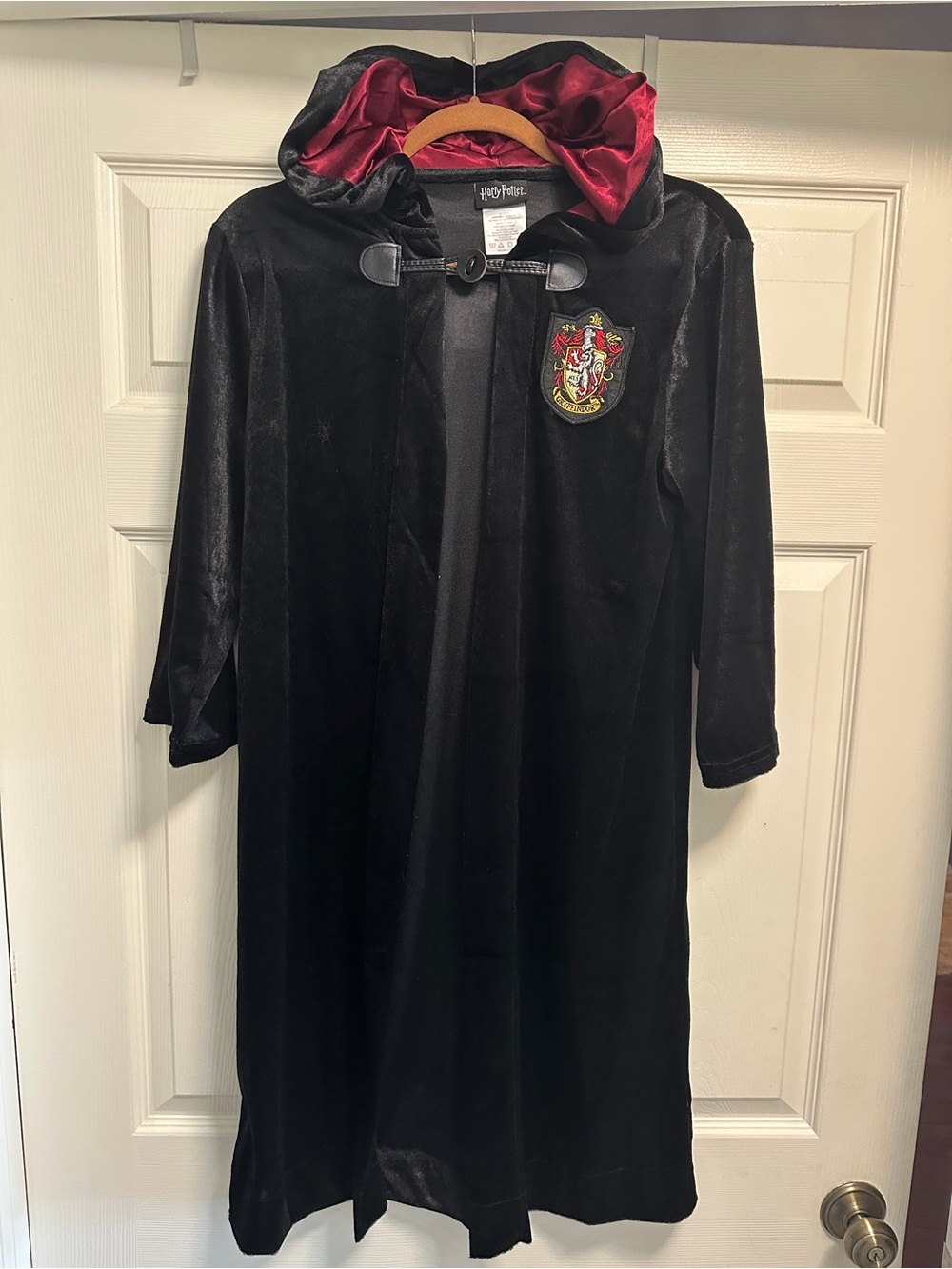Harry Potter Kids L Hooded Gryffindor Robe with Red Lining & Tie L